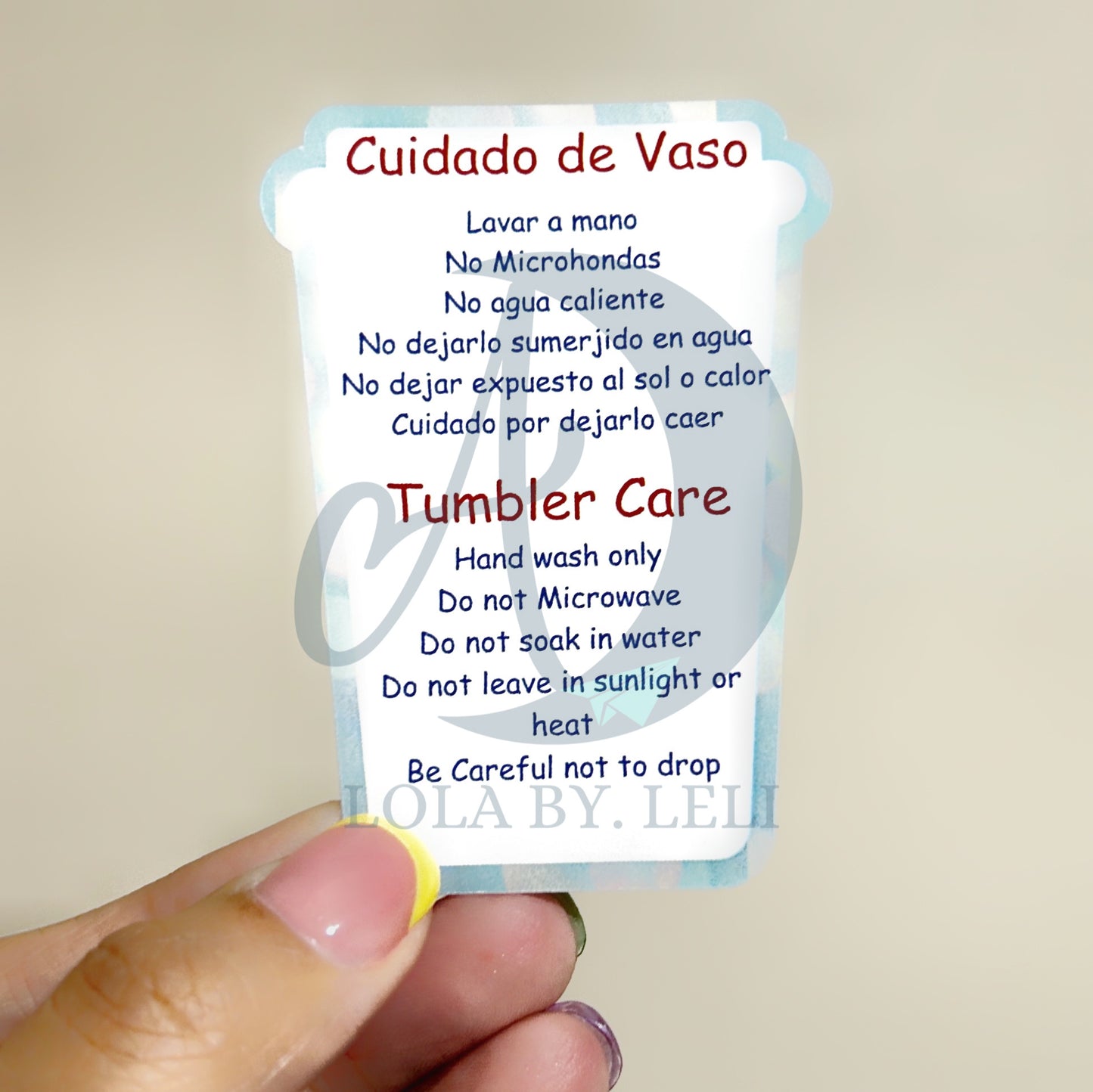 Mini Thank You Card // Mini Tarjeta de Agradecimiento