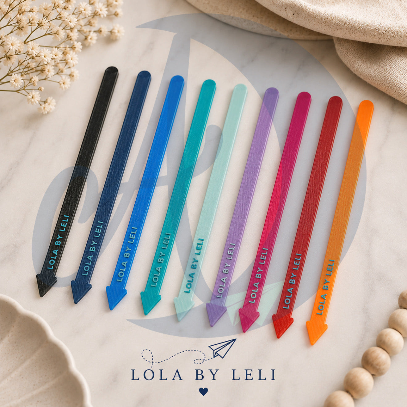 Personalized Cake Topper Sticks